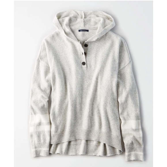 American Eagle Outfitters Sweaters - AE // Slouchy Henley Hoodie